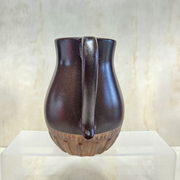 Tender Heart Treasures Ceramic Pitcher Brown Tan 1999 Vintage - Picture 3 of 9